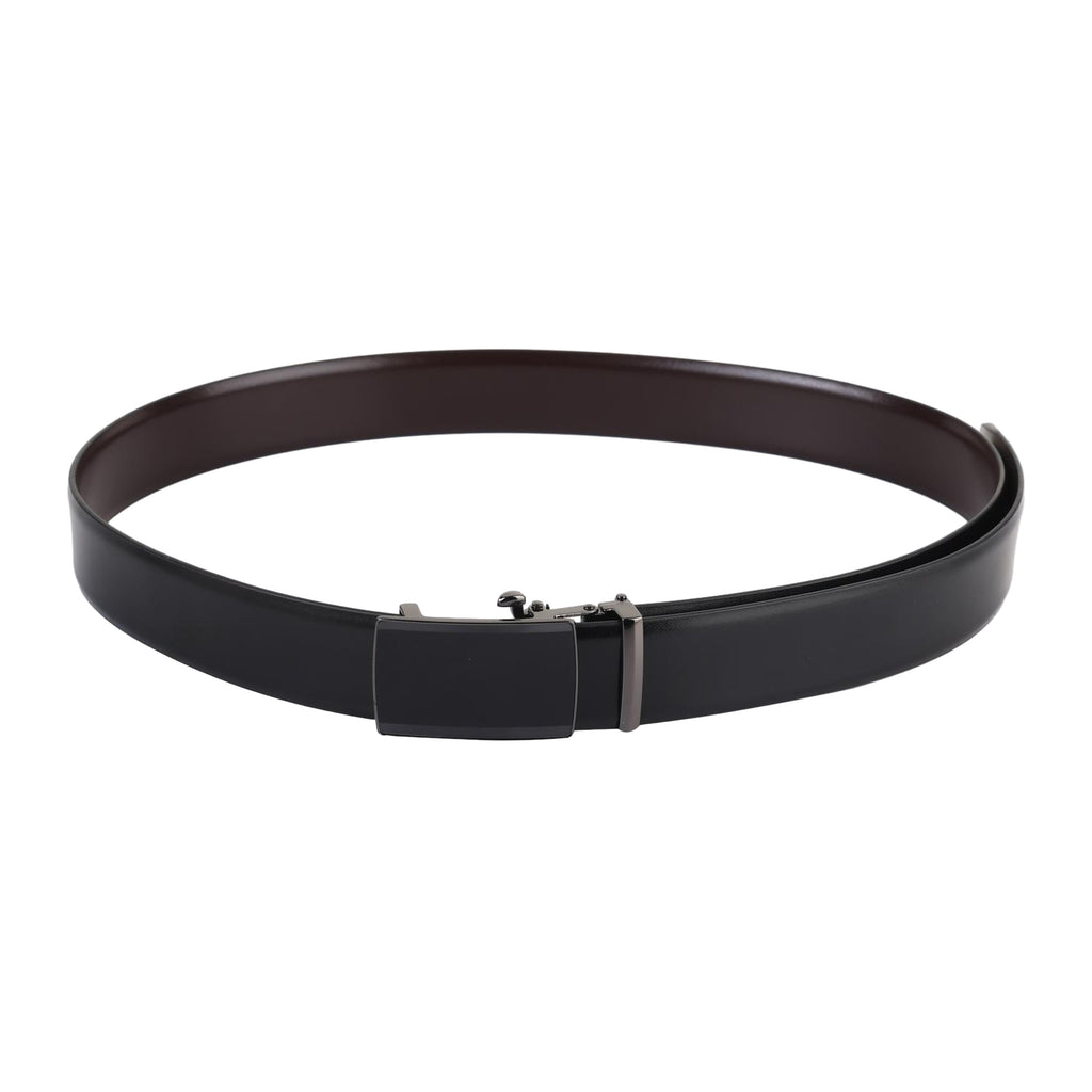 Premium Italian Leather Reversible Waist Belt with Autolock Buckle, Style 3