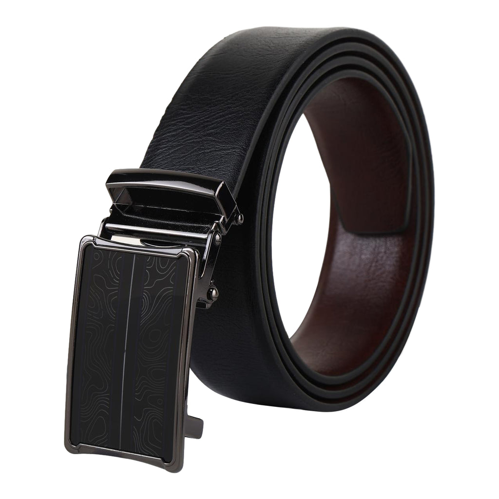 Premium Leather Reversible Waist Belt with Autolock Buckle, Style 3