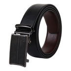 Premium Leather Reversible Waist Belt with Autolock Buckle, Style 3