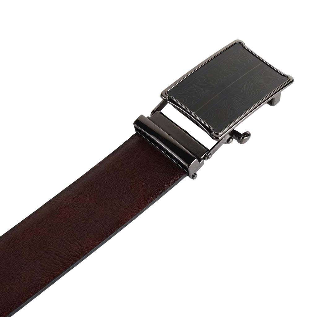 Premium Leather Reversible Waist Belt with Autolock Buckle, Style 3
