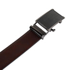Premium Leather Reversible Waist Belt with Autolock Buckle, Style 3