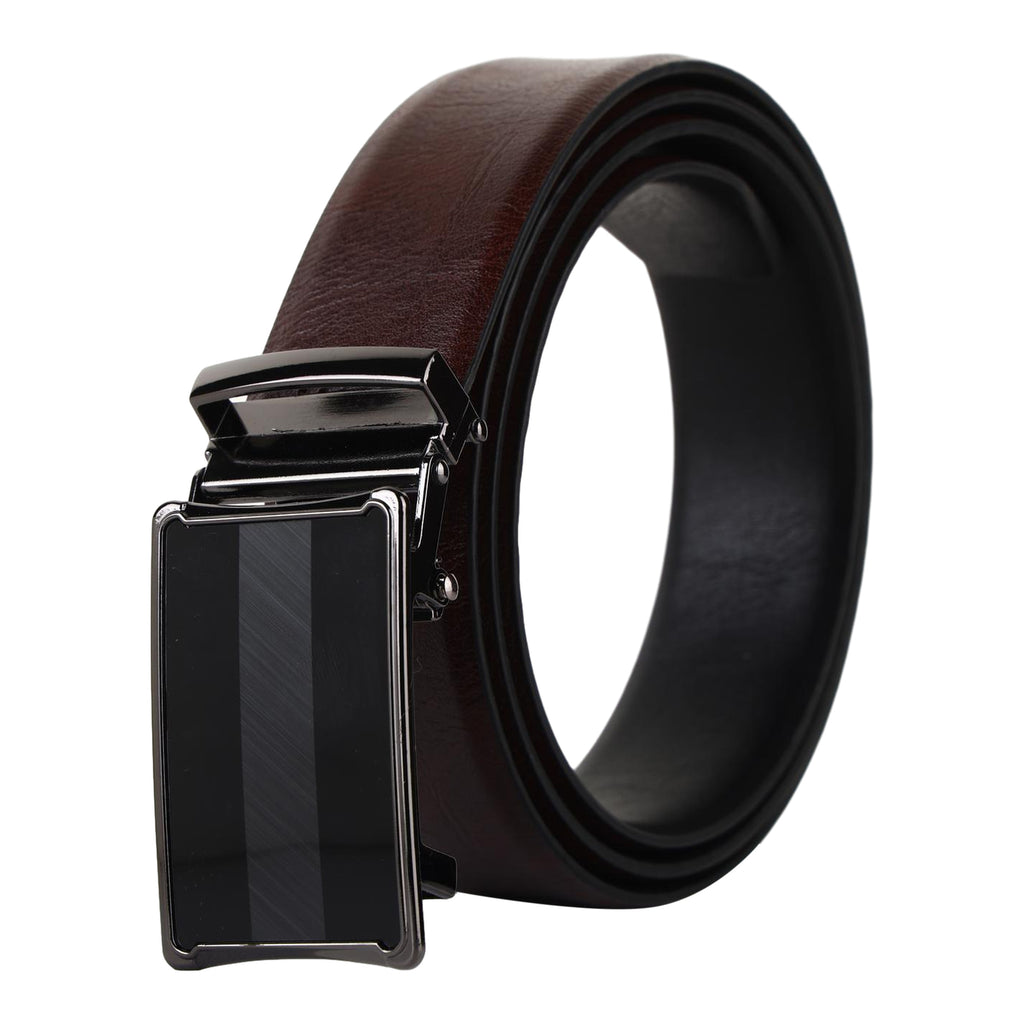 Premium Leather Reversible Waist Belt with Autolock Buckle, Style 5