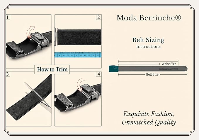 Moda B Aurum Arlune | Premium Leather Ratchet Buckal Waist Belt | 32-39 Inches Waist Size | Genuine Leather | For Men | Aurum Collection