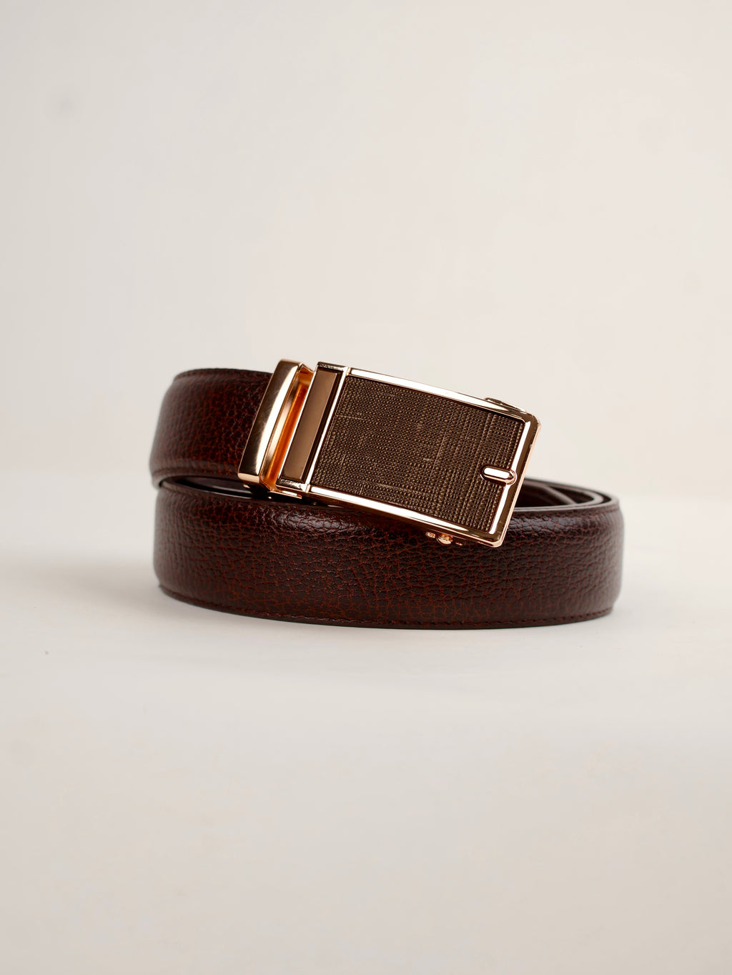 Aurum Ledger Premium Leather Ratchet Belt