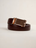 Aurum Ledger Premium Leather Ratchet Belt