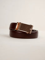 Aurum Ledger Premium Leather Ratchet Belt