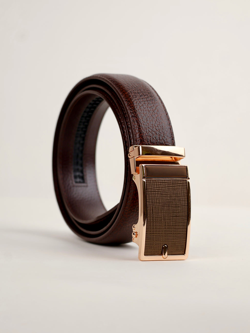 Aurum Ledger Premium Leather Ratchet Belt