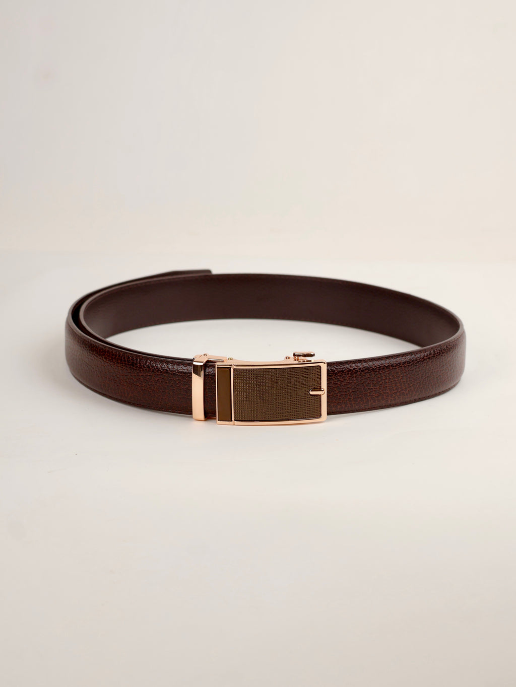 Aurum Ledger Premium Leather Ratchet Belt