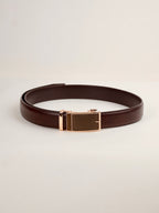 Aurum Ledger Premium Leather Ratchet Belt