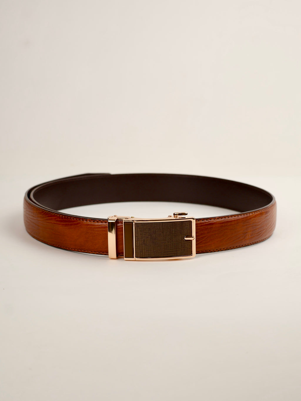 Aurum Ledger Premium Leather Ratchet Belt