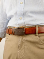 Aurum Ledger Premium Leather Ratchet Belt