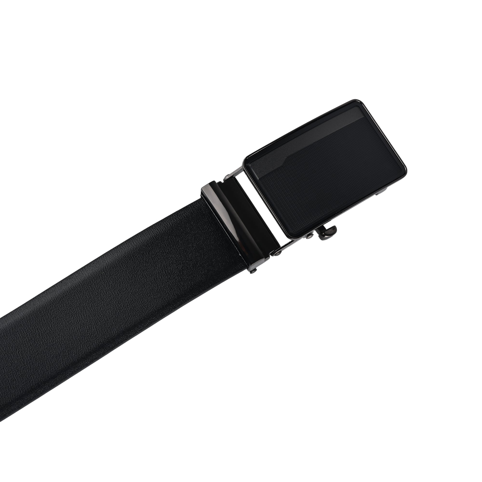 Moda B Premium Italian Leather Reversible Waist Belt, Autolock Buckle, Black and Brown, Fits Waist Size up to 44 Inches. For Men STYLE 2