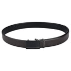 Moda B Premium Italian Leather Reversible Waist Belt, Autolock Buckle, Black and Brown, Fits Waist Size up to 44 Inches. For Men STYLE 2