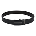 Moda B Premium Italian Leather Reversible Waist Belt, Autolock Buckle, Black and Brown, Fits Waist Size up to 44 Inches. For Men STYLE 3