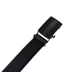 Moda B Premium Italian Leather Reversible Waist Belt, Autolock Buckle, Black and Brown, Fits Waist Size up to 44 Inches. For Men STYLE 3