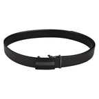 Moda B Premium Italian Leather Reversible Waist Belt, Autolock Buckle, Black and Brown, Fits Waist Size up to 44 Inches. For Men STYLE 3