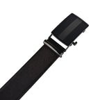 Moda B Premium Italian Leather Reversible Waist Belt, Autolock Buckle, Black and Brown, Fits Waist Size up to 44 Inches. For Men STYLE 3