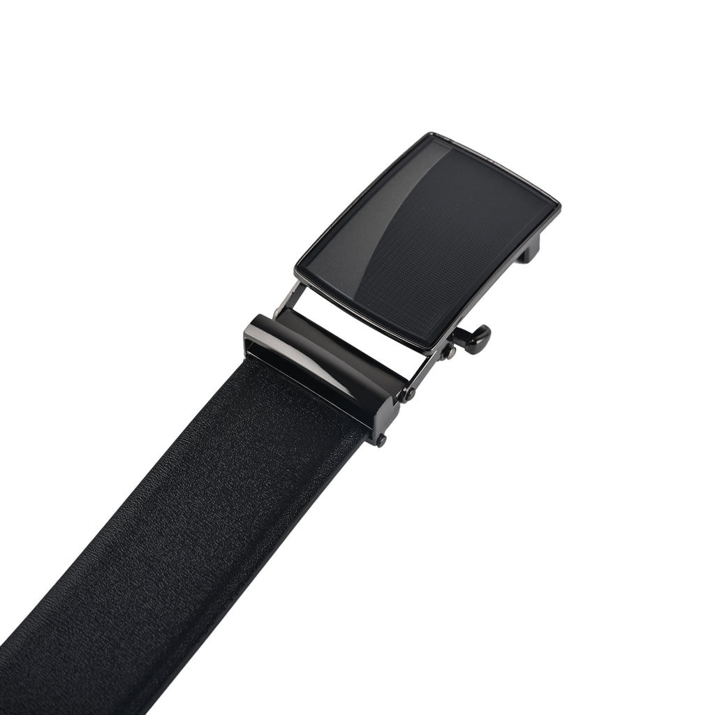 Moda B Premium Italian Leather Reversible Waist Belt, Autolock Buckle, Black and Brown, Fits Waist Size up to 44 Inches. For Men STYLE 1