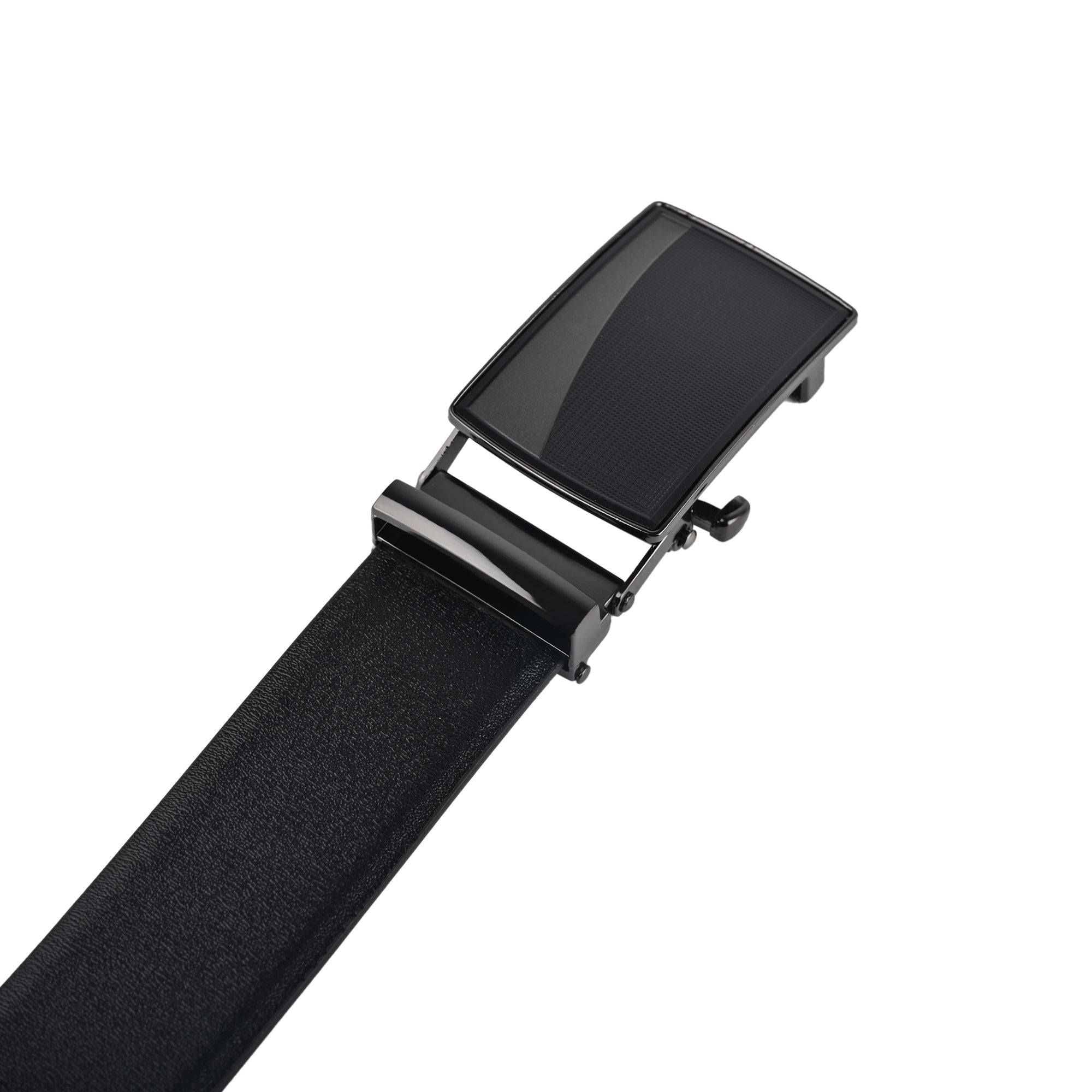 Moda B Premium Italian Leather Reversible Waist Belt, Autolock Buckle, Black and Brown, Fits Waist Size up to 44 Inches. For Men STYLE 1