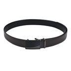 Moda B Premium Italian Leather Reversible Waist Belt, Autolock Buckle, Black and Brown, Fits Waist Size up to 44 Inches. For Men STYLE 1