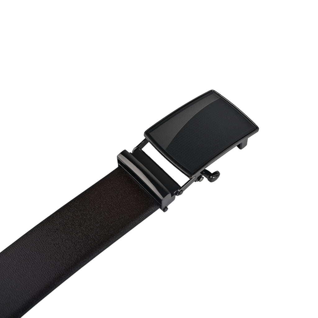 Moda B Premium Italian Leather Reversible Waist Belt, Autolock Buckle, Black and Brown, Fits Waist Size up to 44 Inches. For Men STYLE 1