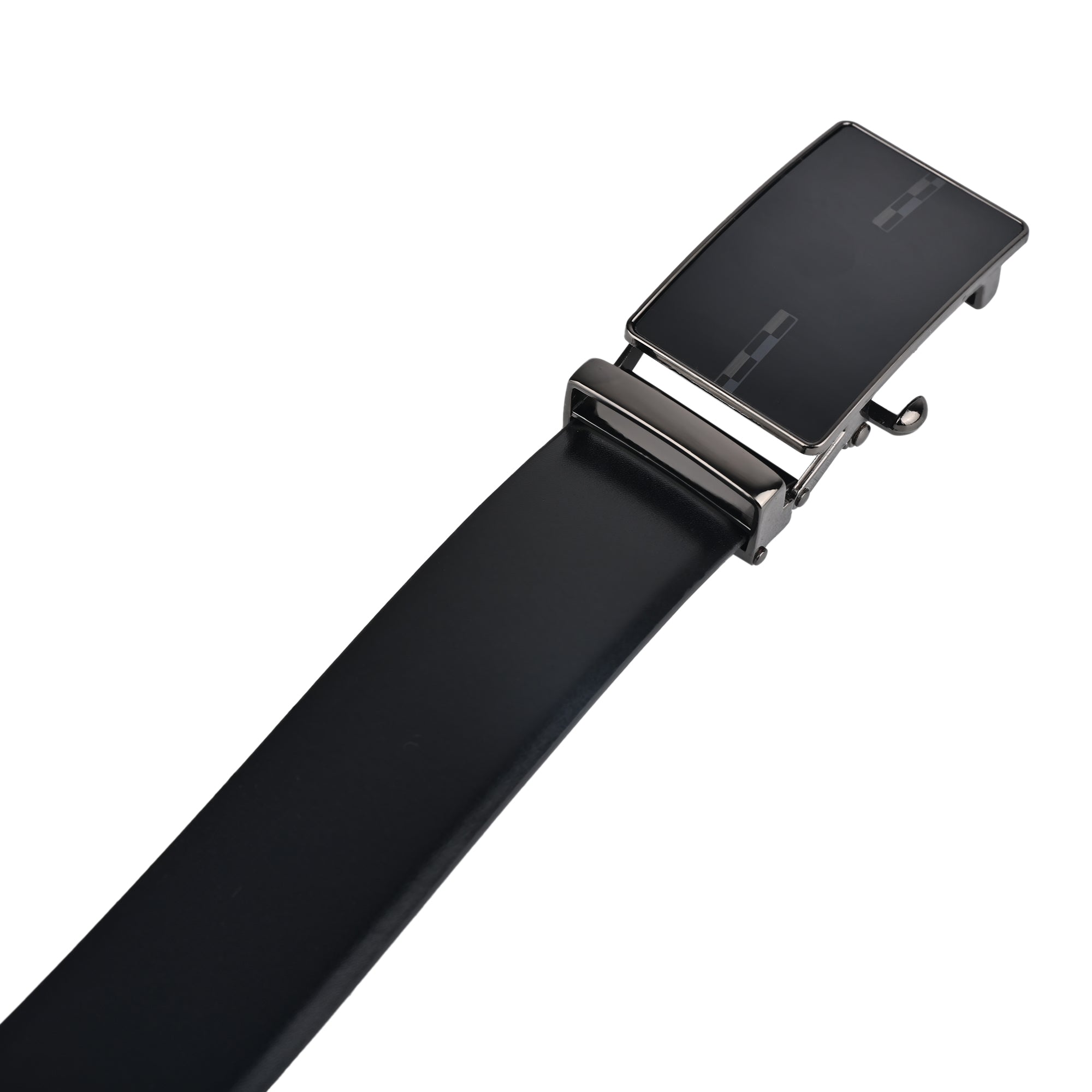 Moda B Premium Italian Leather Reversible Waist Belt, Autolock Buckle, Black and Brown, Fits Waist Size up to 44 Inches. For Men STYLE 5