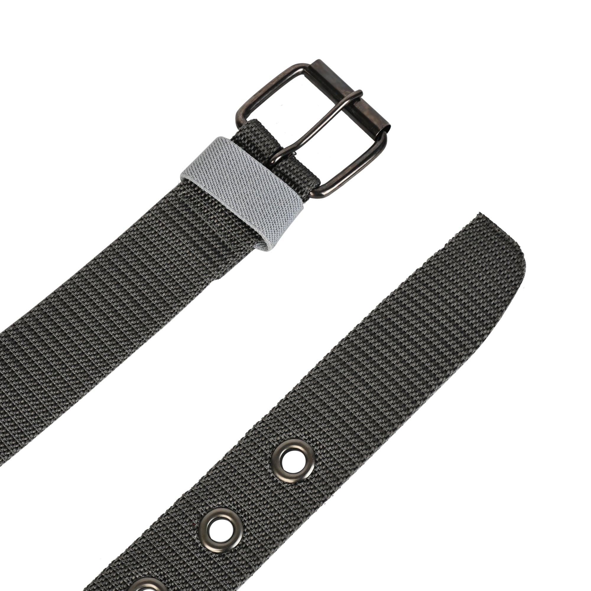 Moda Berrinche SATYA STRIPE – Unisex Woven Fabric Belt - GREY