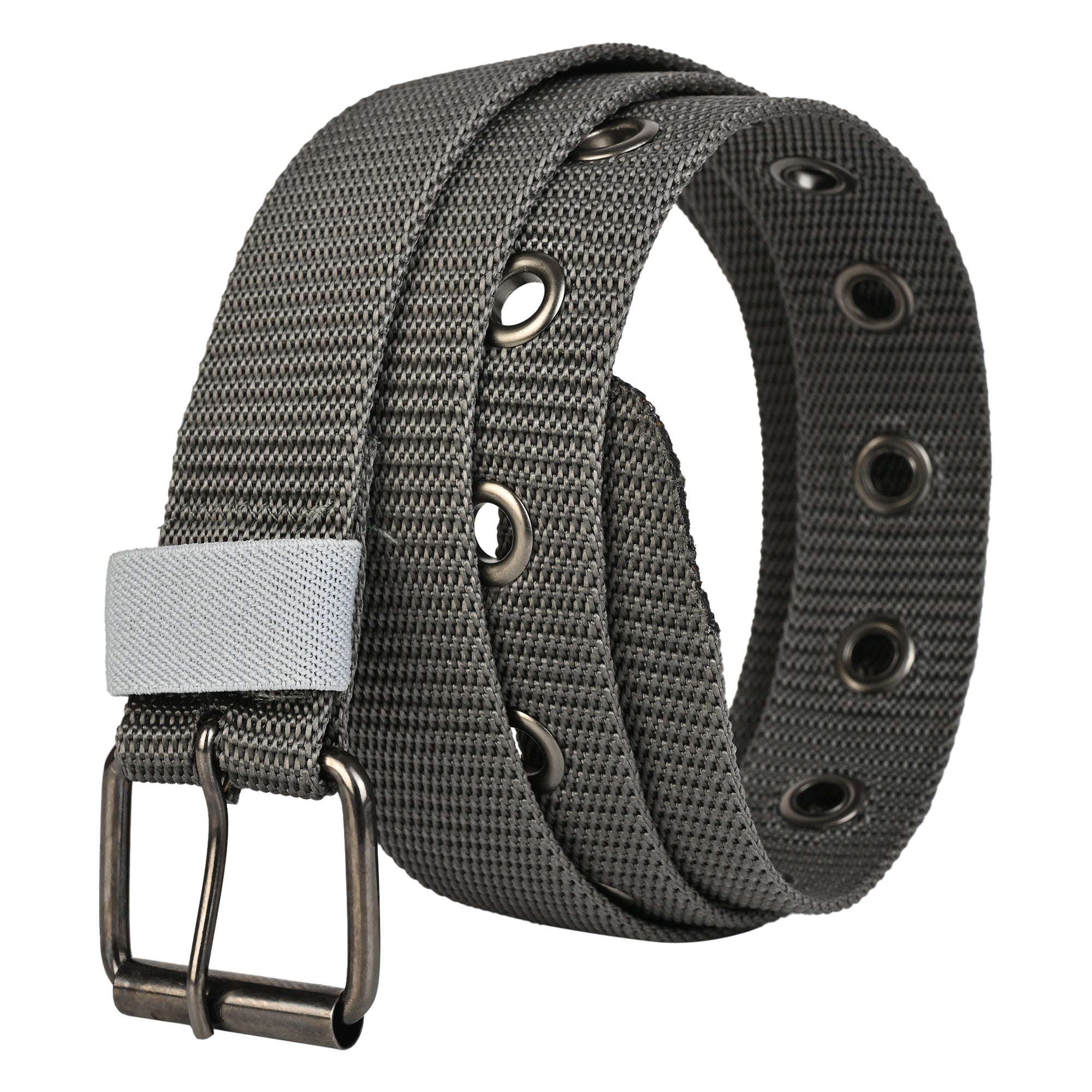 Moda Berrinche SATYA STRIPE – Unisex Woven Fabric Belt - GREY