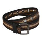 SATYA STRIPE – Unisex Woven Fabric Belt | Casual Wear | Pin Buckle | 30-38 Inches Waist Size | for Men & Women