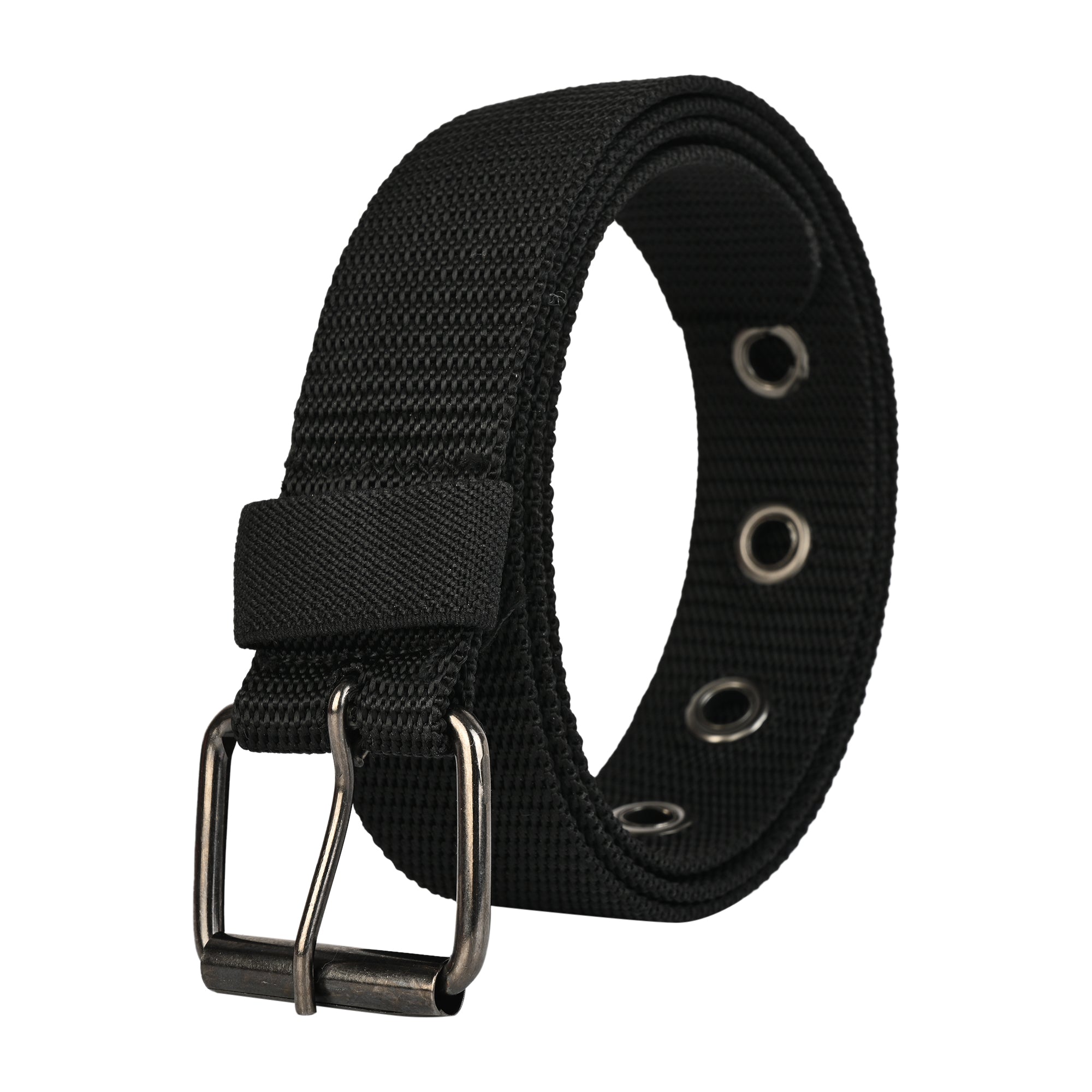 Moda Berrinche SATYA STRIPE – Unisex Woven Fabric Belt - Black