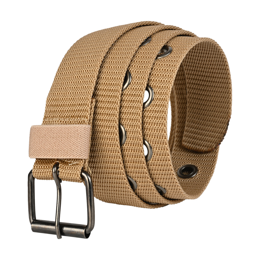 Moda Berrinche SATYA STRIPE – Unisex Woven Fabric Belt - MUSTARD