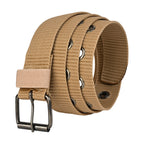 Moda Berrinche SATYA STYLE Woven Fabric Belt with Pin Buckle, Quick-Drying Vegan Material, Up to 38 Inches Waist Size, Unisex