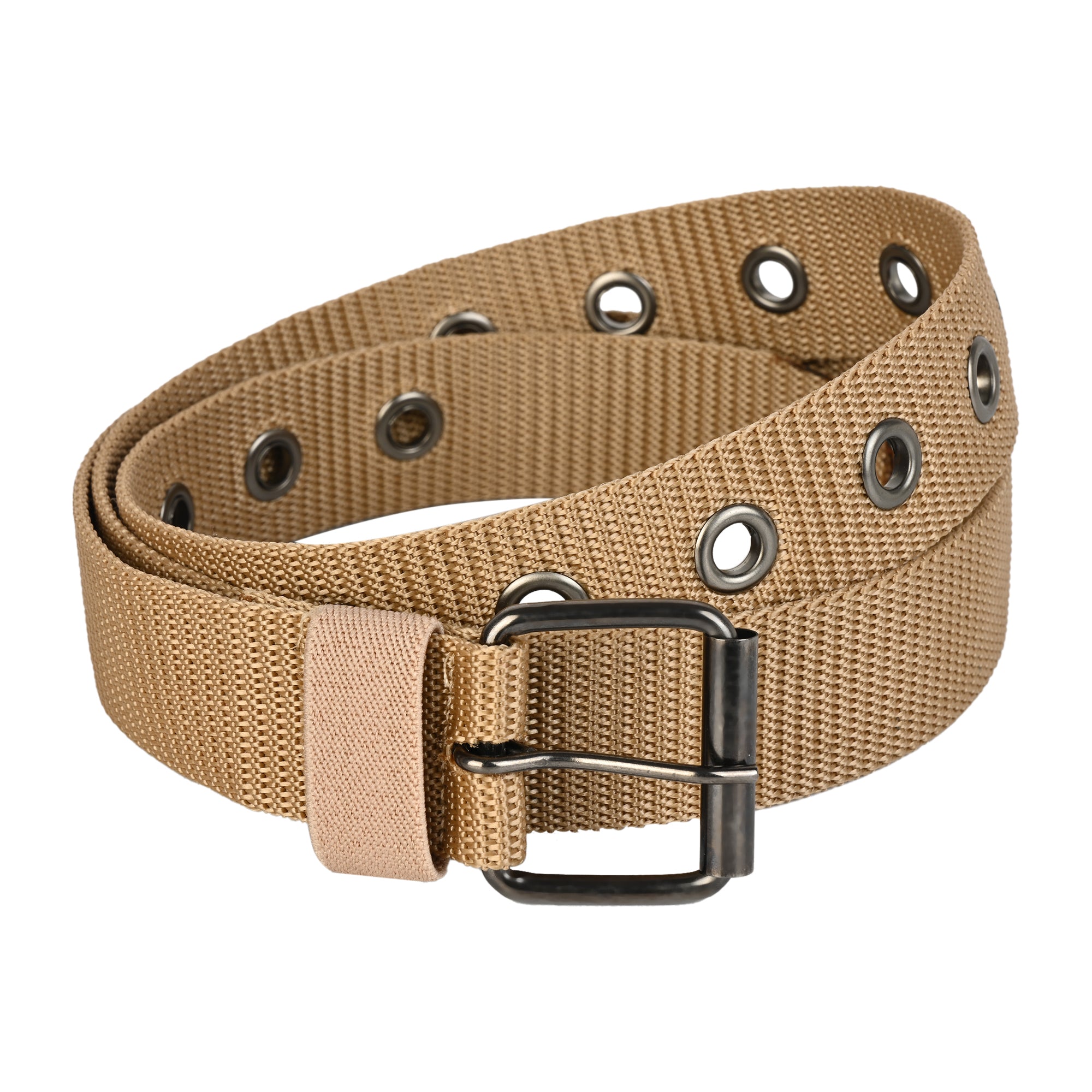 Moda Berrinche SATYA STRIPE – Unisex Woven Fabric Belt - MUSTARD