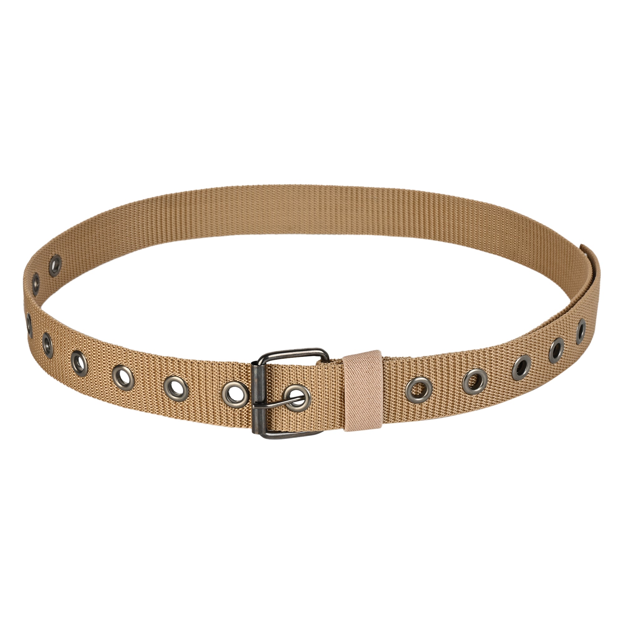 Moda Berrinche SATYA STRIPE – Unisex Woven Fabric Belt - MUSTARD