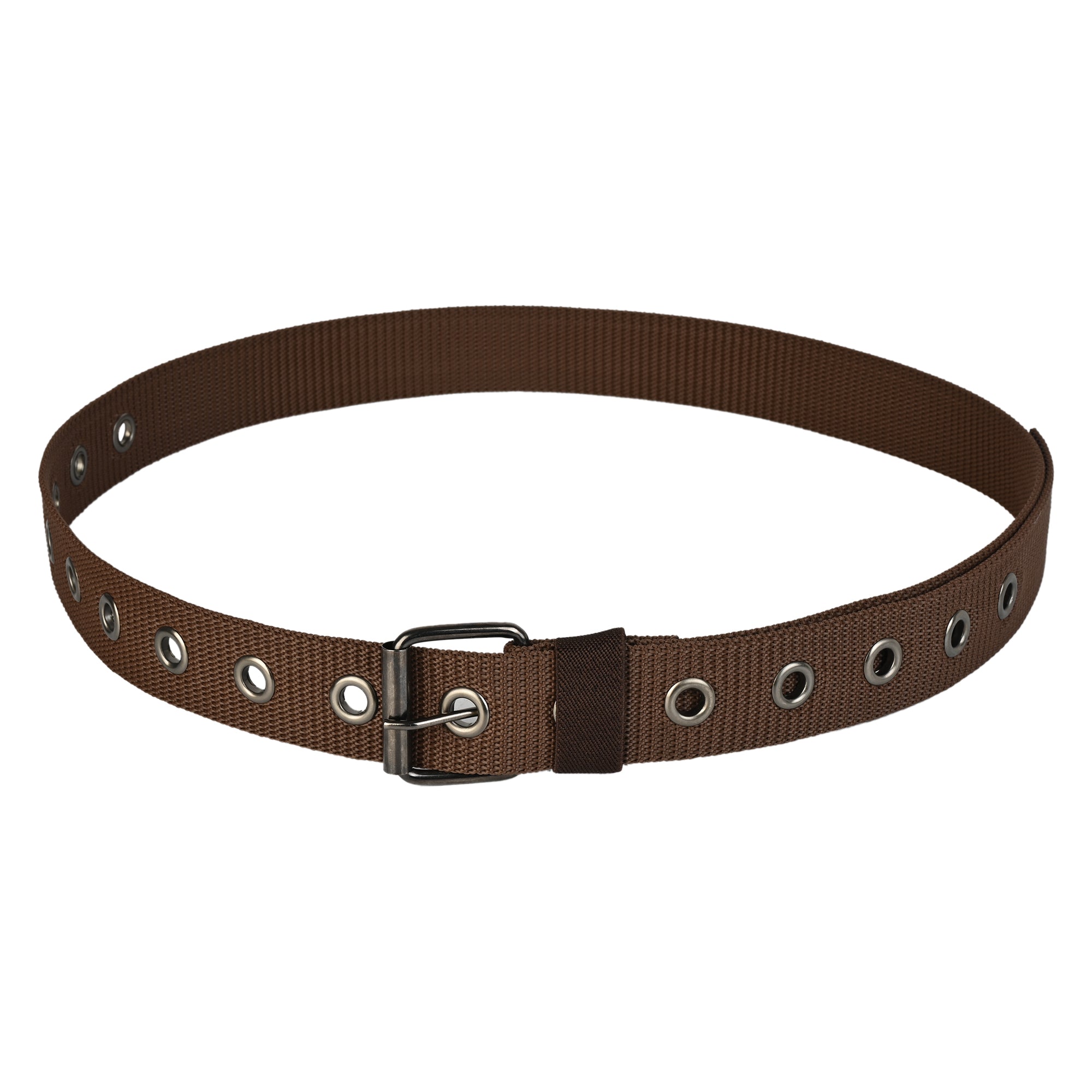 Moda Berrinche SATYA STRIPE – Unisex Woven Fabric Belt - BROWN