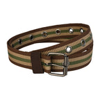 SATYA STRIPE – Unisex Woven Fabric Belt | Casual Wear | Pin Buckle | 30-38 Inches Waist Size | for Men & Women