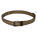SATYA STRIPE – Unisex Woven Fabric Belt | Casual Wear | Pin Buckle | 30-38 Inches Waist Size | for Men & Women