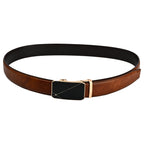 Moda B Aurum Mirage | Premium Leather Ratchet Buckal Waist Belt | 32-39 Inches Waist Size | Genuine Leather | For Men | Aurum Collection