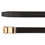 Moda B Aurum Mirage | Premium Leather Ratchet Buckal Waist Belt | 32-39 Inches Waist Size | Genuine Leather | For Men | Aurum Collection
