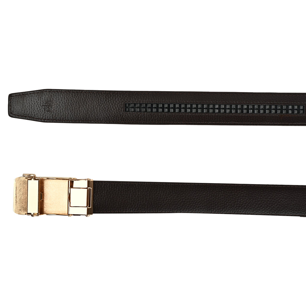 Moda B Aurum Arlune | Premium Leather Ratchet Buckal Waist Belt | 32-39 Inches Waist Size | Genuine Leather | For Men | Aurum Collection