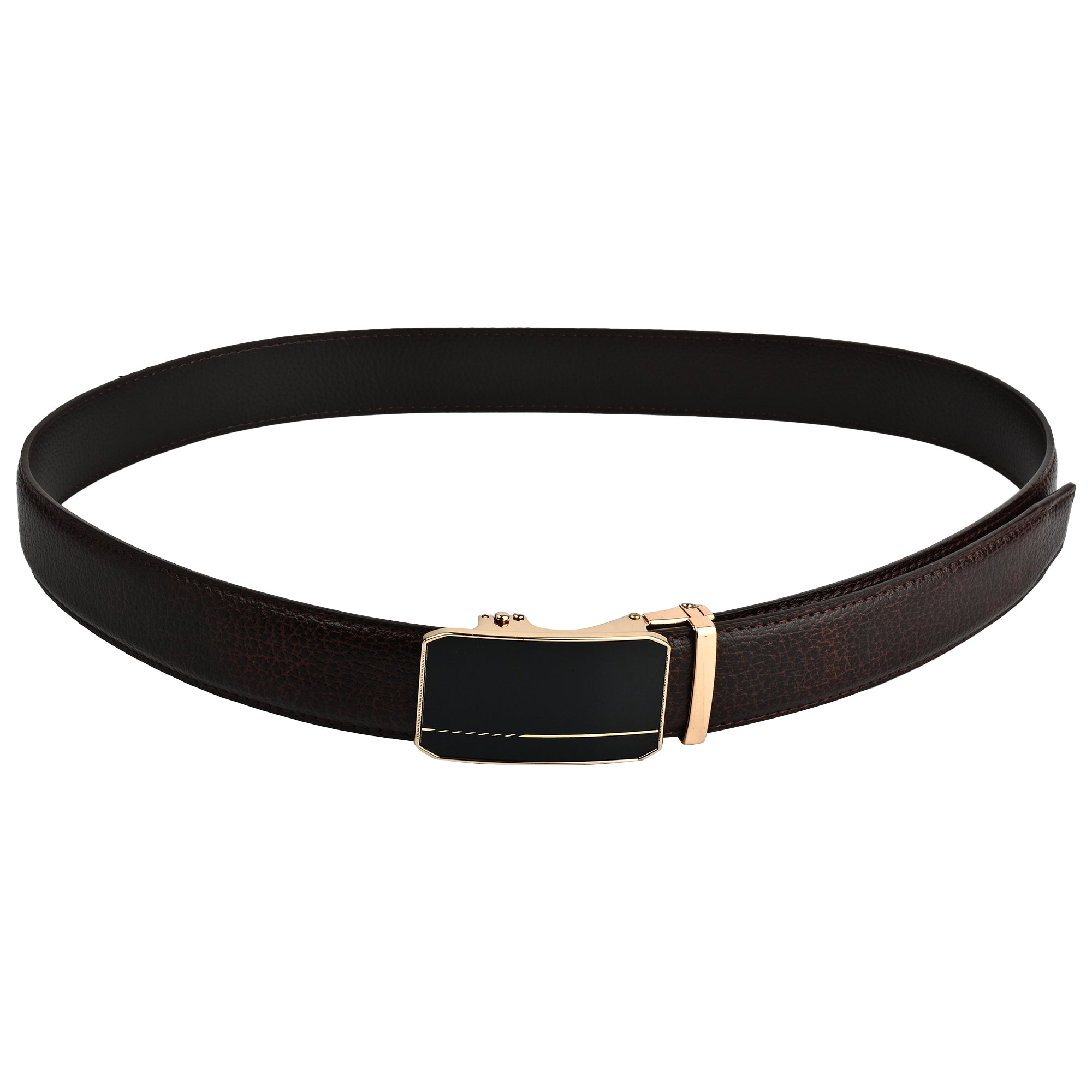 Moda B Aurum Arlune | Premium Leather Ratchet Buckal Waist Belt | 32-39 Inches Waist Size | Genuine Leather | For Men | Aurum Collection