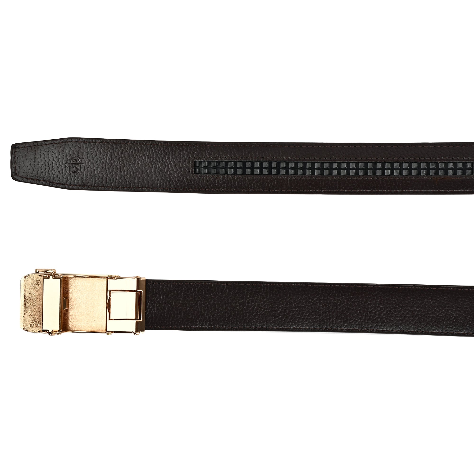 Moda B Aurum Mirage | Premium Leather Ratchet Buckal Waist Belt | 32-39 Inches Waist Size | Genuine Leather | For Men | Aurum Collection