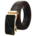 Moda B Aurum Mirage | Premium Leather Ratchet Buckal Waist Belt | 32-39 Inches Waist Size | Genuine Leather | For Men | Aurum Collection