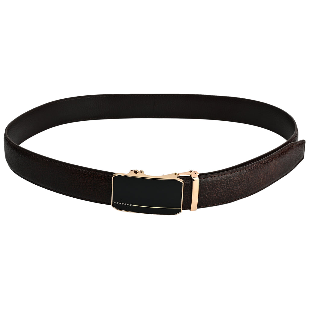 Moda B Aurum Cadence | Premium Leather Ratchet Buckal Waist Belt | 32-39 Inches Waist Size | Genuine Leather | For Men | Aurum Collection