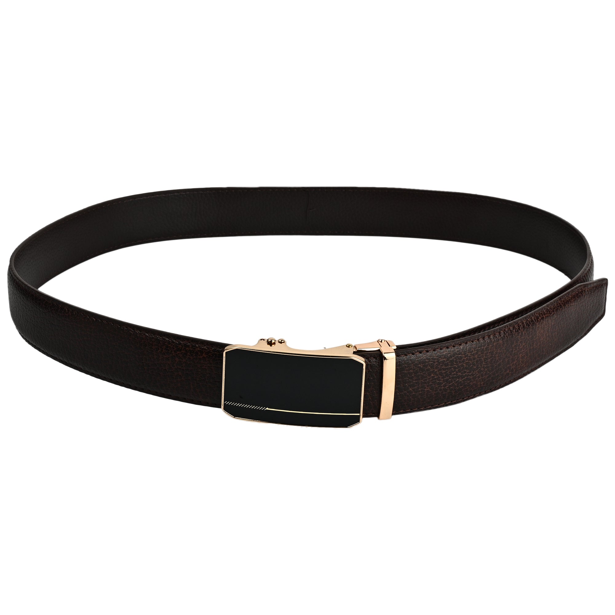 Moda B Aurum Cadence | Premium Leather Ratchet Buckal Waist Belt | 32-39 Inches Waist Size | Genuine Leather | For Men | Aurum Collection