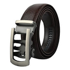 Moda B Monarch Sterling Slate | Premium Genuine Leather Ratchet Buckal Waist Belt | 32-39 Inches Waist Size | Genuine Leather | For Men | Monarch Collection