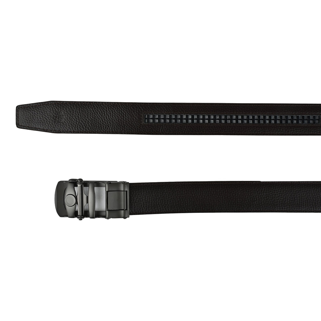 Moda B Monarch Sterling Slate | Premium Genuine Leather Ratchet Buckal Waist Belt | 32-39 Inches Waist Size | Genuine Leather | For Men | Monarch Collection