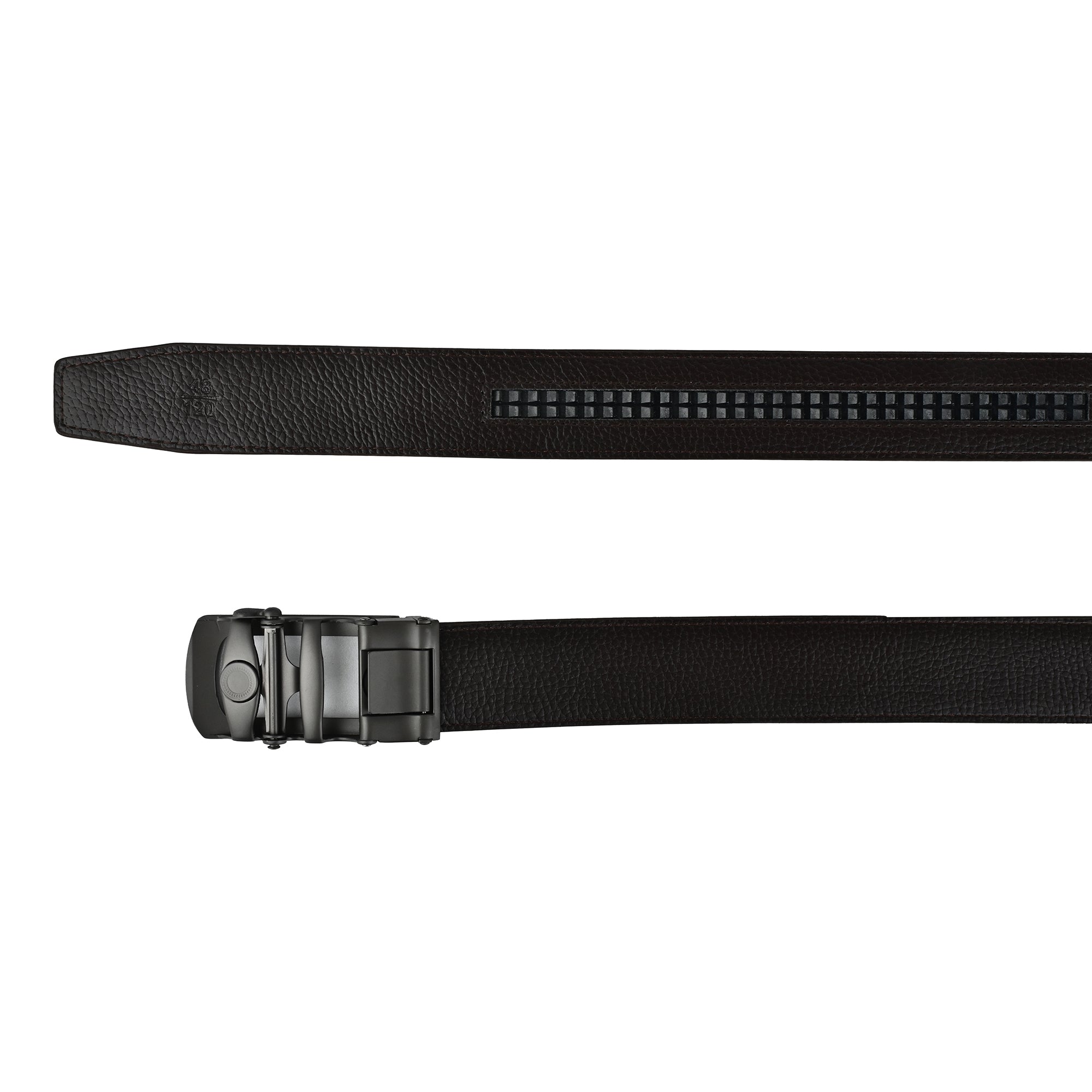 Moda B Monarch Sterling Slate | Premium Genuine Leather Ratchet Buckal Waist Belt | 32-39 Inches Waist Size | Genuine Leather | For Men | Monarch Collection