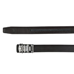 Moda B Monarch Noir Eclipse | Premium Leather Ratchet Buckal Waist Belt | 32-39 Inches Waist Size | Genuine Leather | For Men | Monarch Collection