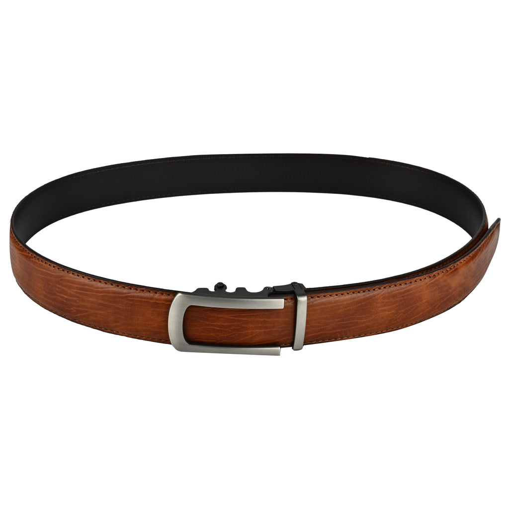 Moda B Monarch Sterling Slate | Premium Genuine Leather Ratchet Buckal Waist Belt | 32-39 Inches Waist Size | Genuine Leather | For Men | Monarch Collection